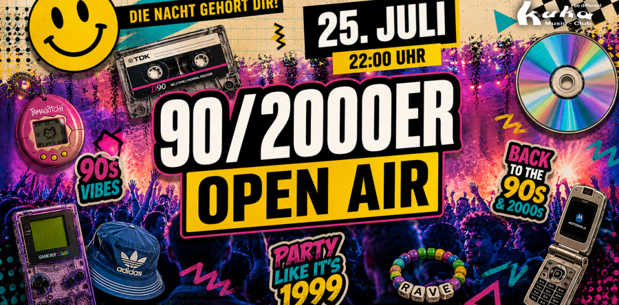 Das große 90/2000ER OPEN AIR